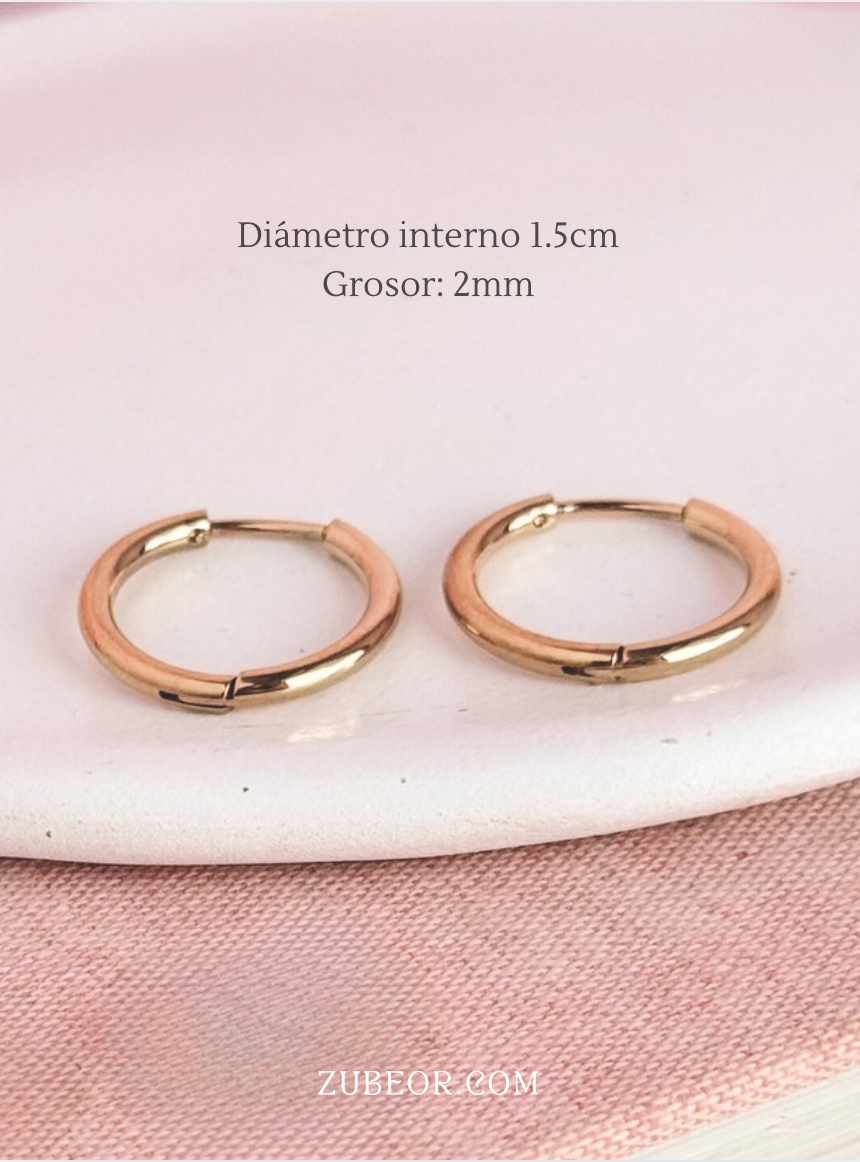 Aretes argollas simples 12